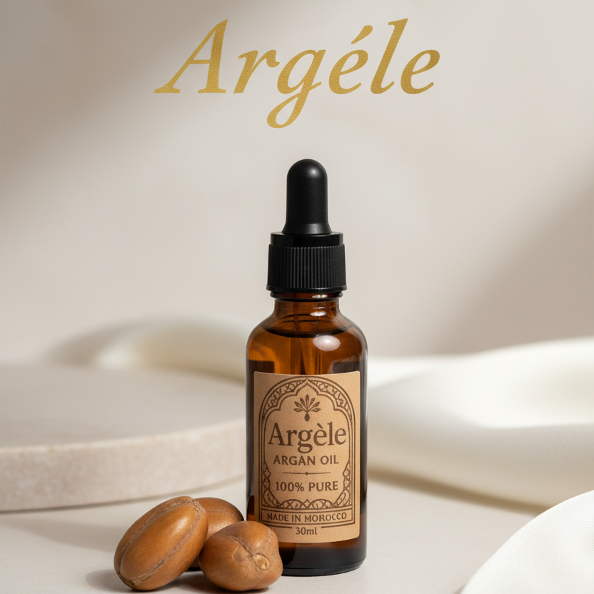 Argèle Instagram Story med produktflaska